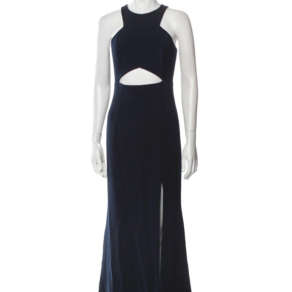 Jay Godfrey Black Cut Out Gown - Picture 1 of 6